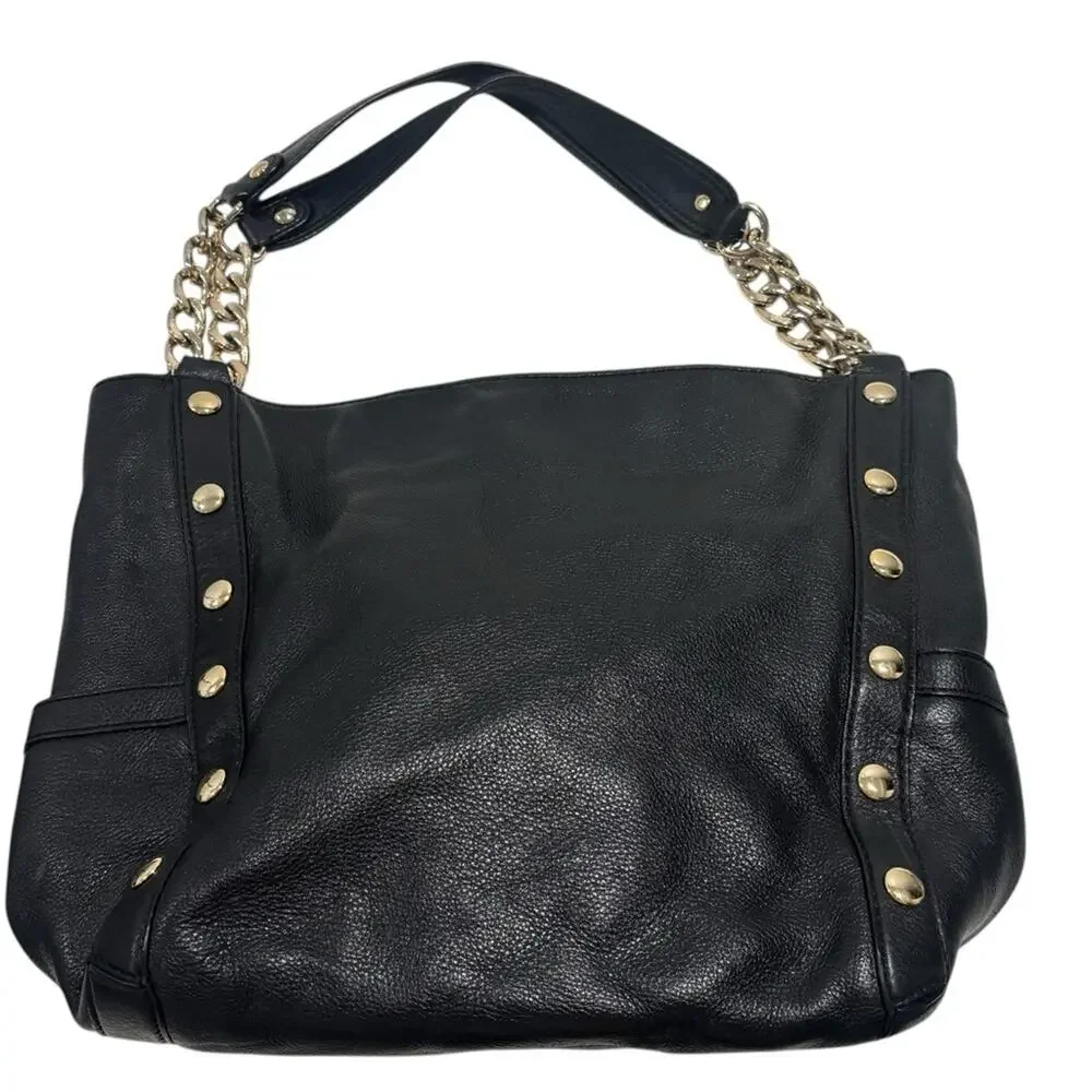Michael Kors Astor large studded leather tote bag black pebbled leather - Picture 4 of 14